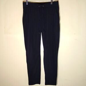 Athleta Dark Blue Drawstring Pants - Size 6 - Excellent